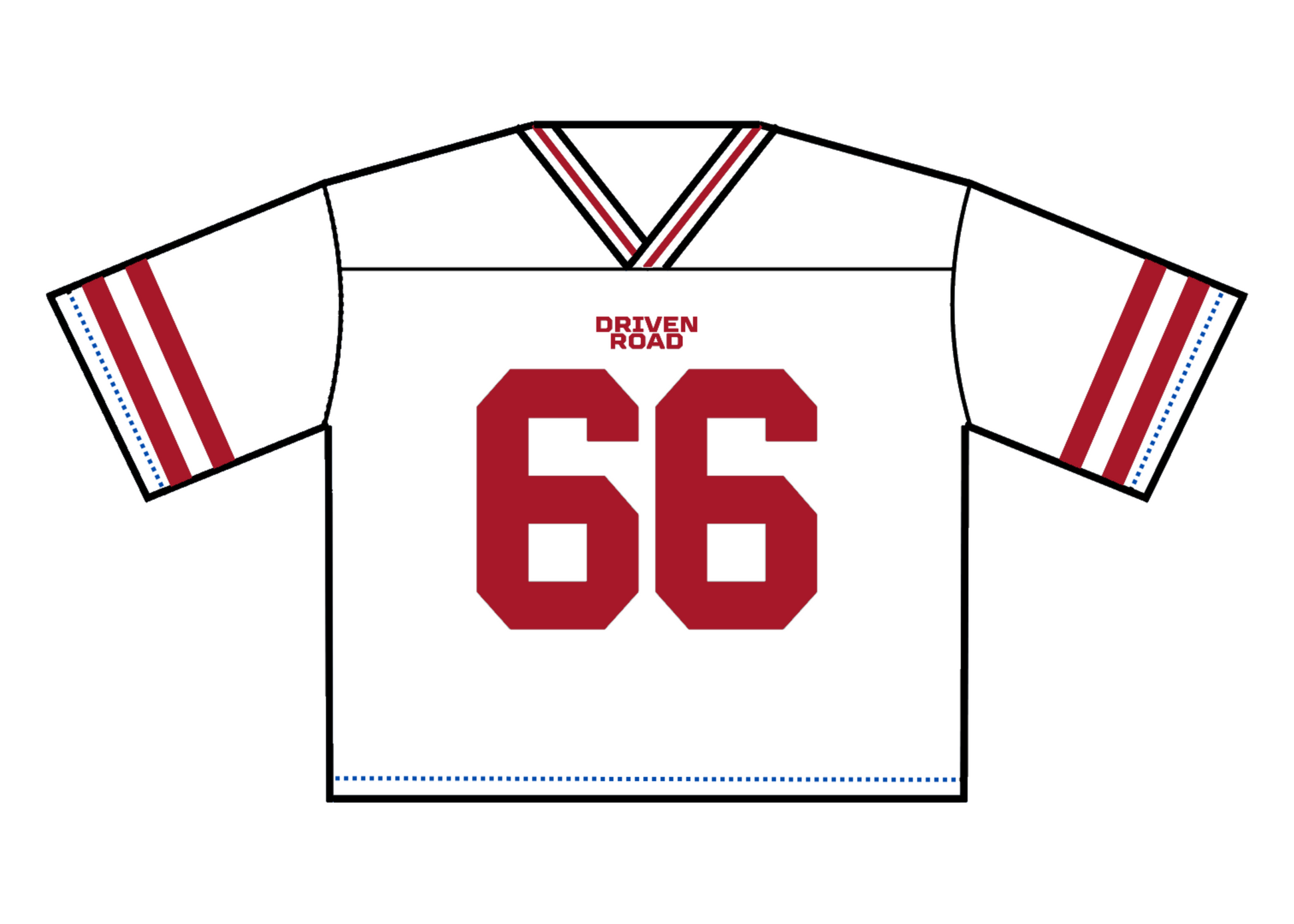 White & Red Classic Jersey