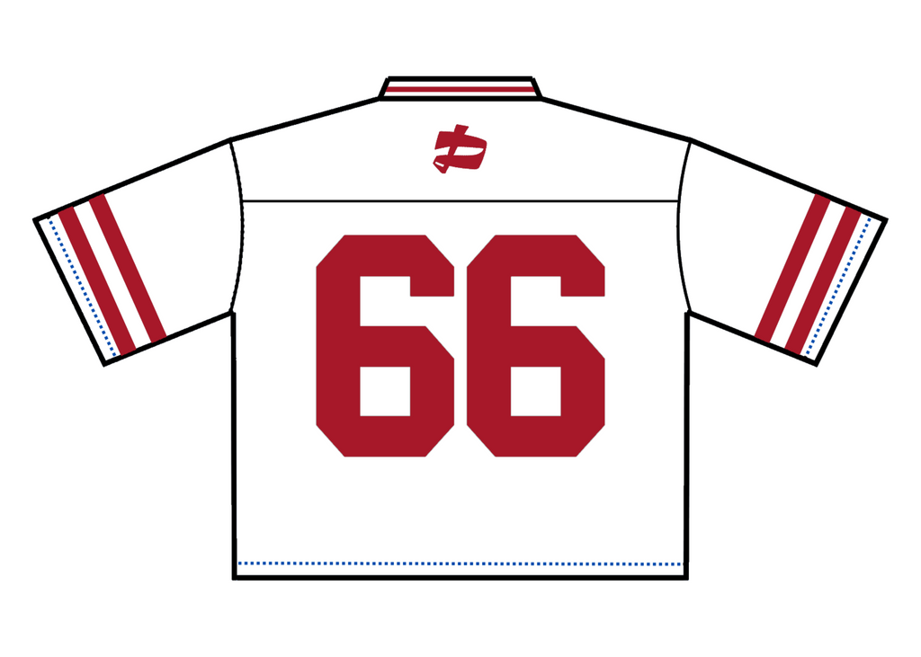 White & Red Classic Jersey
