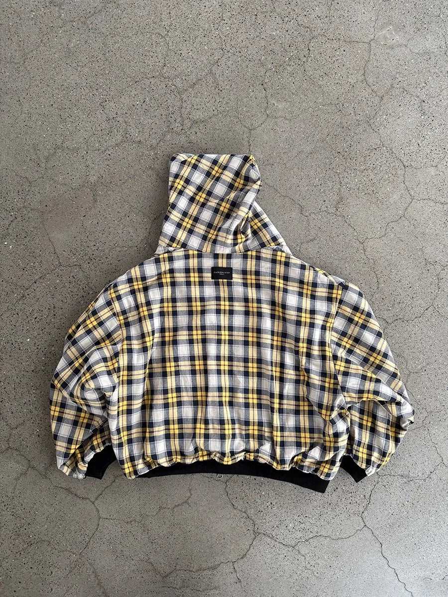 Reversible checker Hoodie