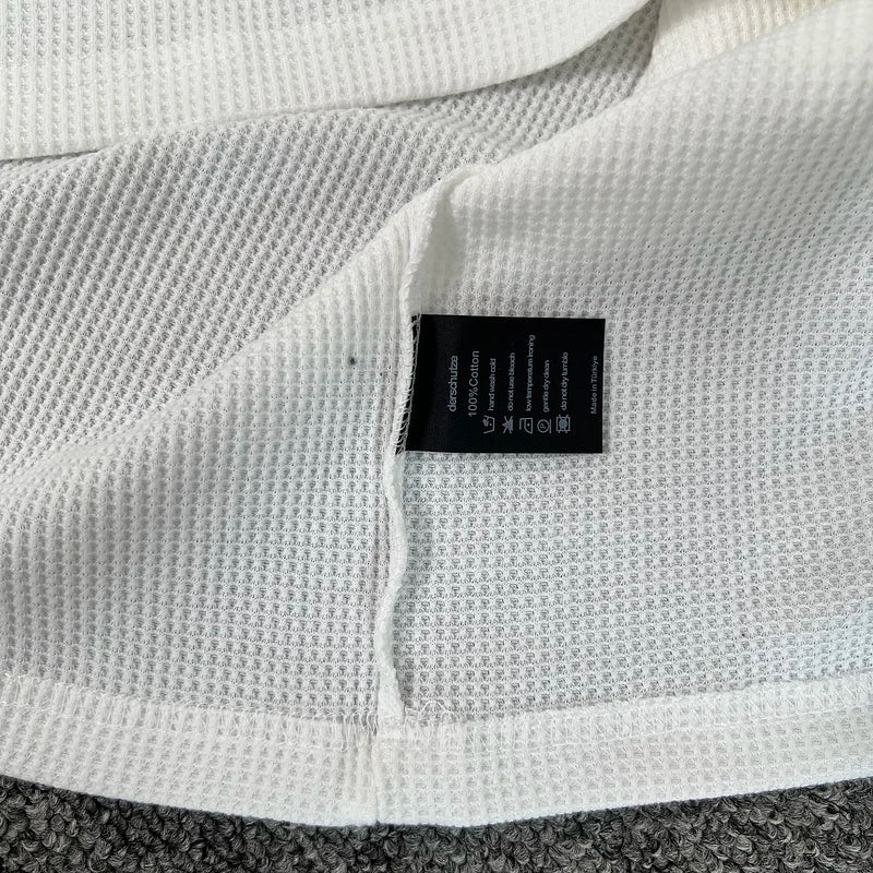 Waffle Longsleeve 'Blossom' White