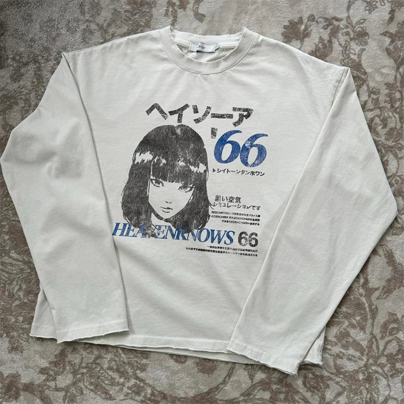 Graphic Longsleeve Tee 'Heavenknows'