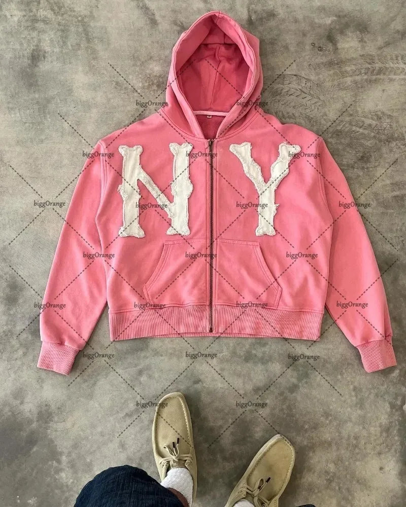 NY/LA Zip Up Hoodies