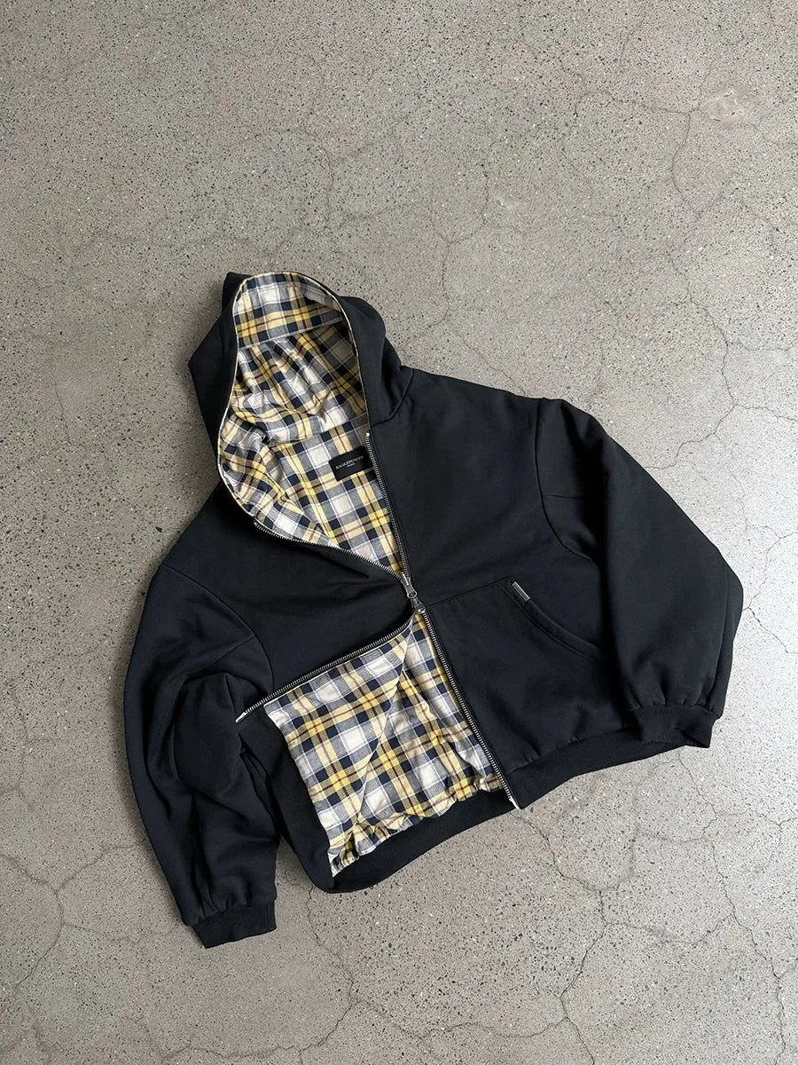 Reversible checker Hoodie