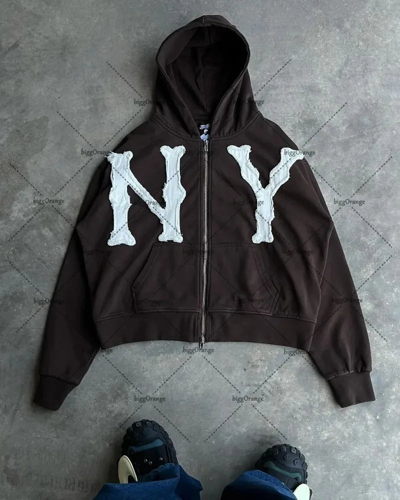 NY/LA Zip Up Hoodies