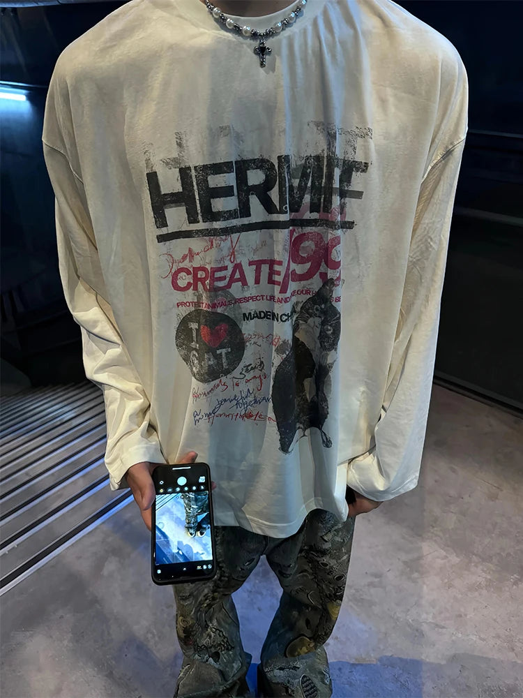 Graphic Longsleeve Tee 'Create/99'
