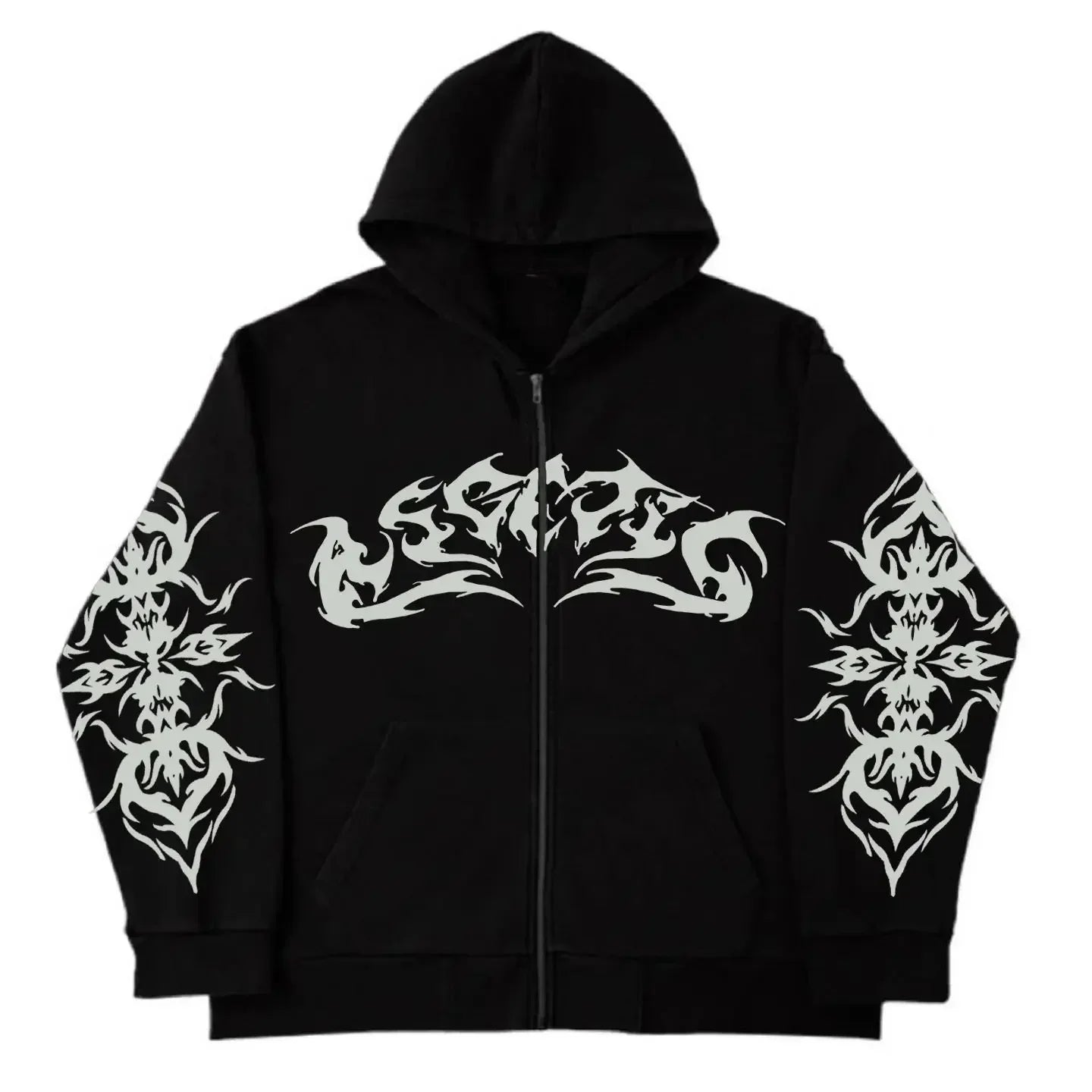 Graphic Zip Up 'Money'