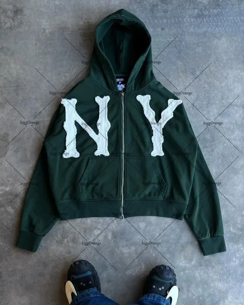 NY/LA Zip Up Hoodies