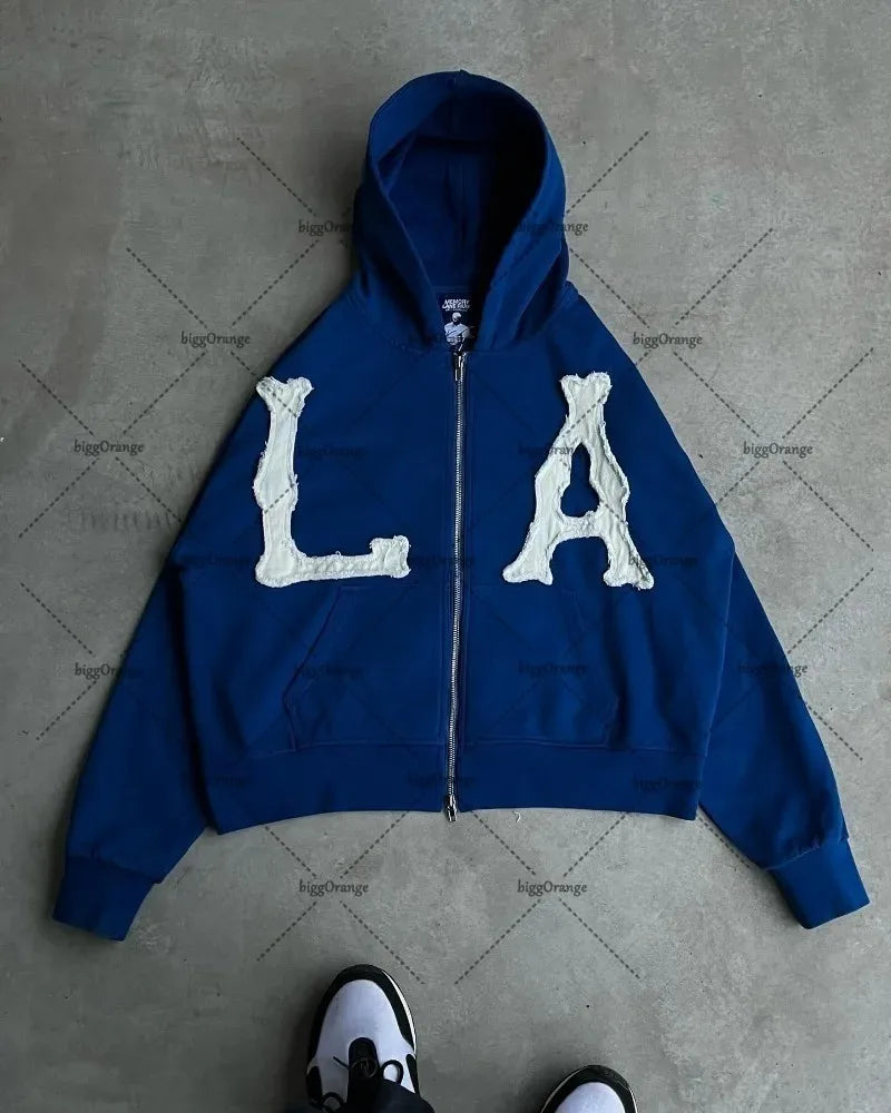 NY/LA Zip Up Hoodies