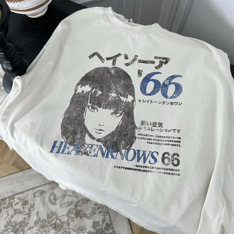 Graphic Longsleeve Tee 'Heavenknows'