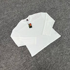 Embroidered Waffle Longsleeve 'Blossom' White