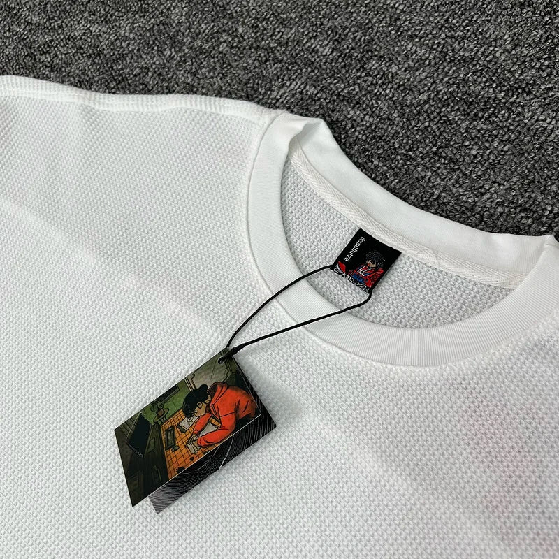 Waffle Longsleeve 'Blossom' White