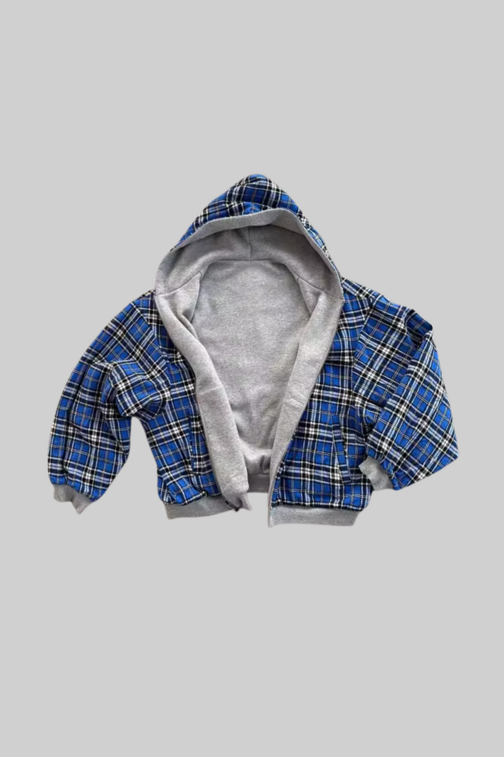 Reversible checker Hoodie
