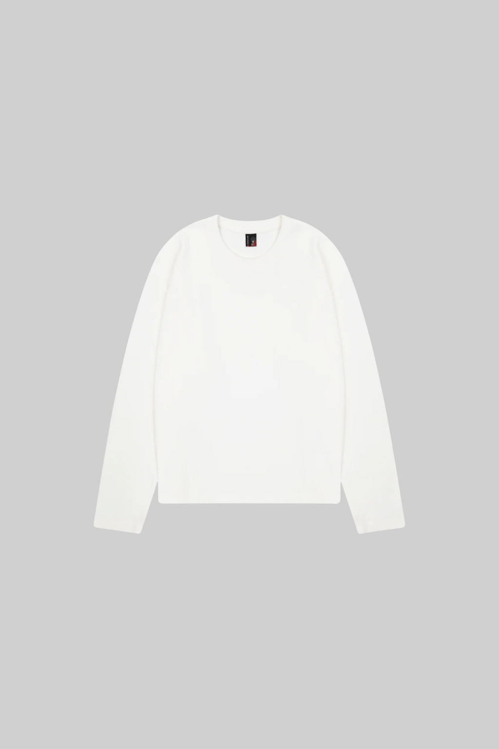Embroidered Waffle Longsleeve 'Blossom' White