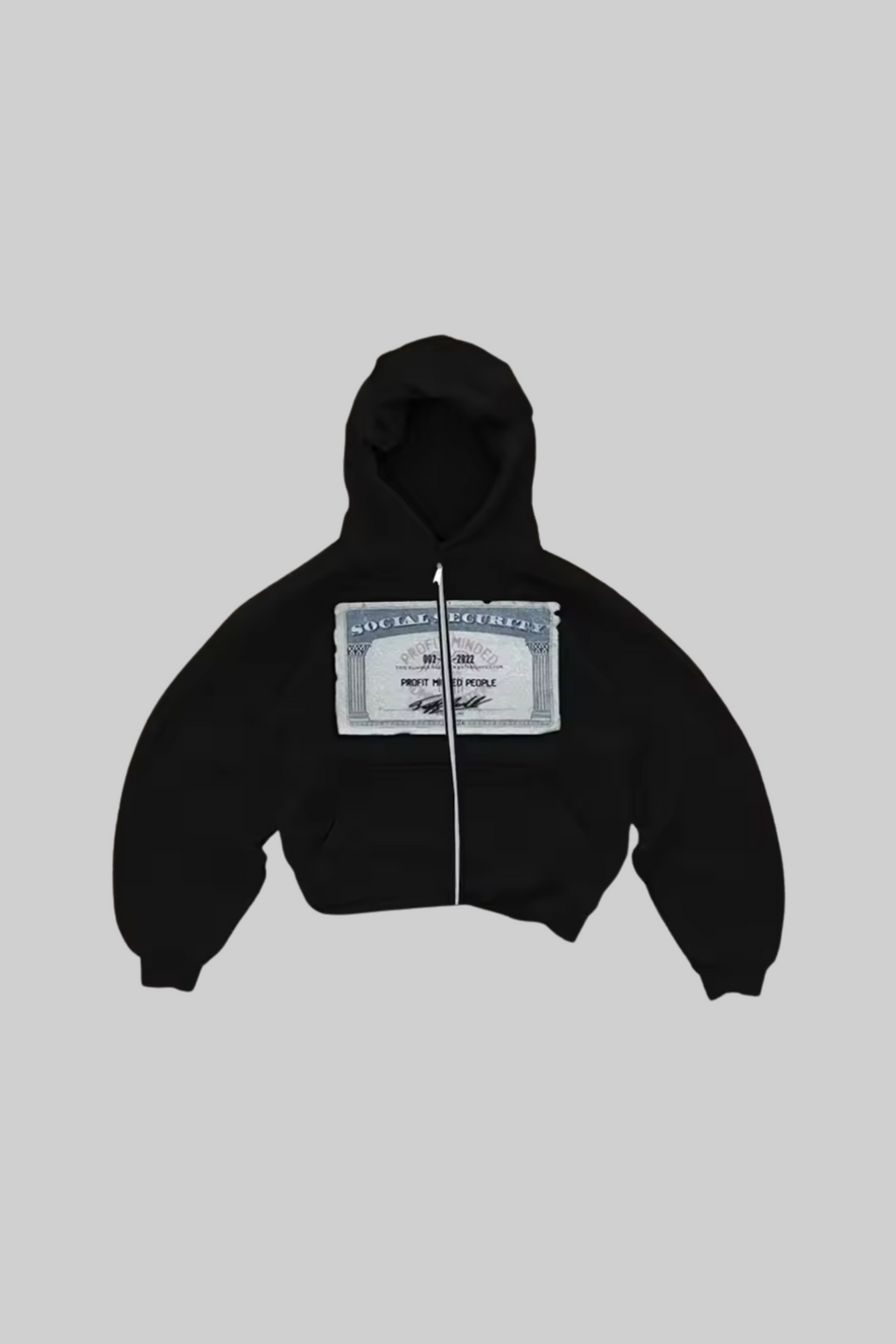 Graphic Zip Up 'Social security'